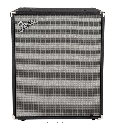 Fender Rumble 210 Bass Amplifier Cabinet - Black/Silver