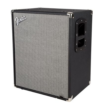 Fender Rumble 210 Bass Amplifier Cabinet - Black/Silver