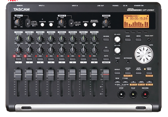 Tascam DP-03SD 8-Channel Digital Portastudio