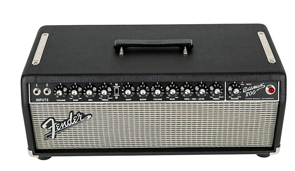Fender Bassman 800 Bass Amplifier Head - Black/Silver - Huber