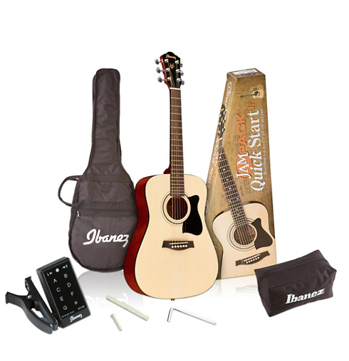 Ibanez IJV30 Quickstart 3/4 Acoustic Guitar Pack - Natural