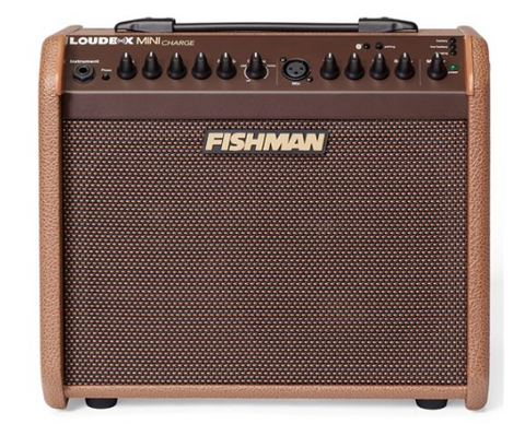 Fishman Loudbox Mini Charge Battery Powered Acoustic Guitar Amplifier - Brown