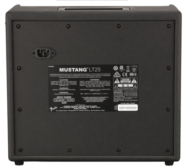 Fender Mustang LT25 Electric Guitar Amplifier - Black