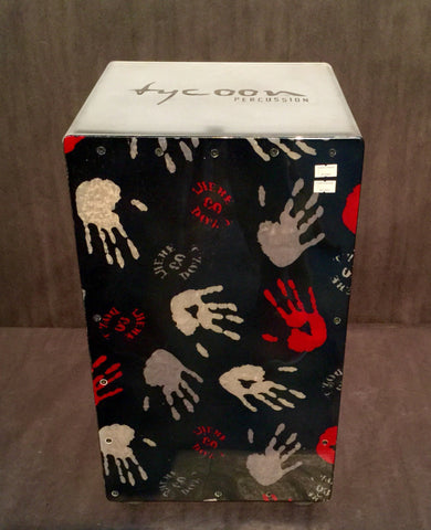 Tycoon Acrylic Handprint Latin Percussion Cajon