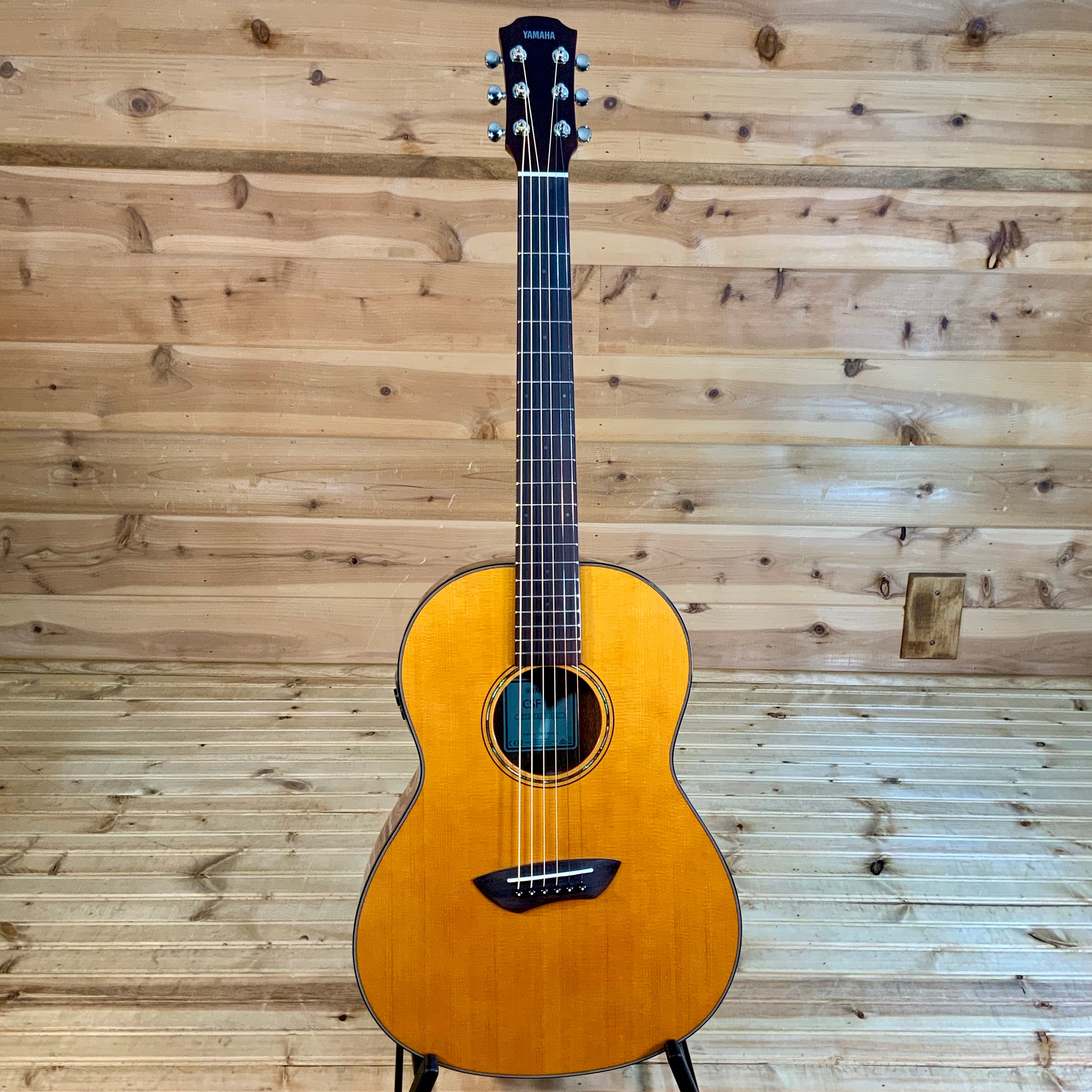 Yamaha CSF-TA TransAcoustic Parlor Acoustic Guitar - Vintage Natural