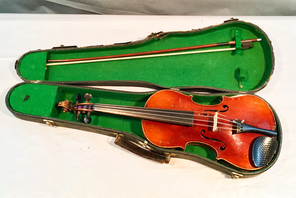 Cremona 1920's Nicolaus Amati Copy Violin Outfit VINTAGE