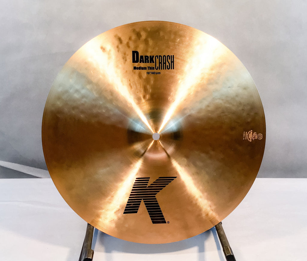 Zildjian K Dark Medium Thin Crash Cymbal - Huber Breese Music