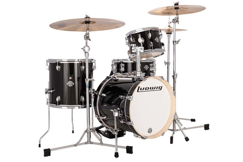 Ludwig Breakbeats 4 Piece Drum Shells Pack - Black Sparkle
